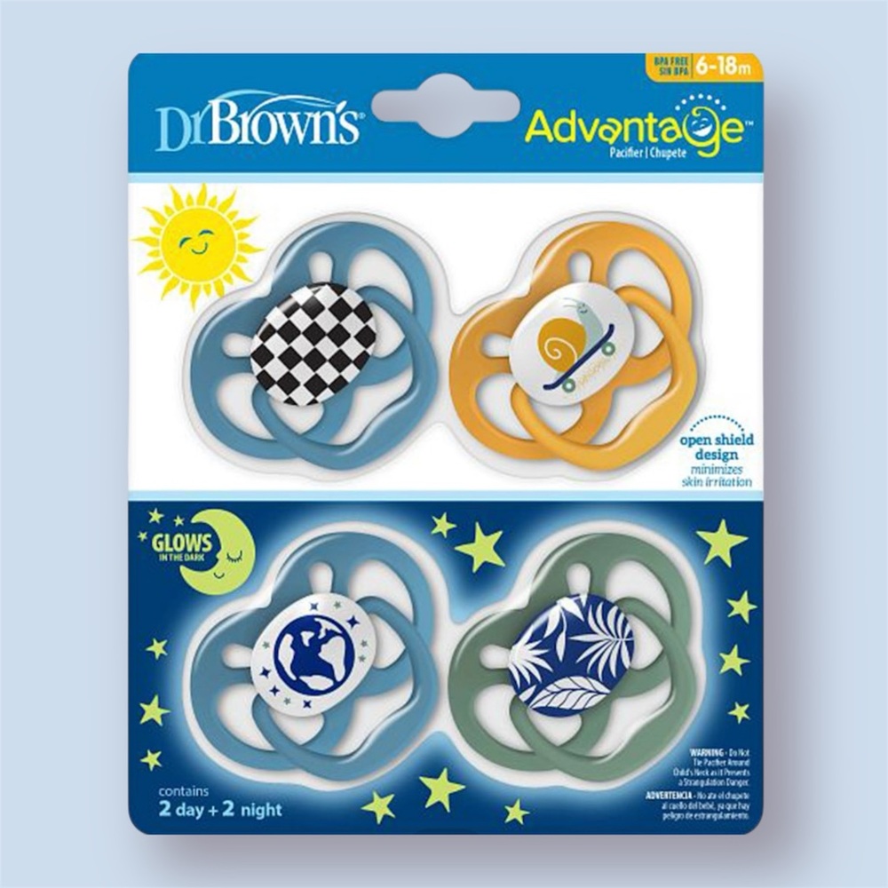 New Dr Brown’s 4pc Pacifier Set (6-18m)